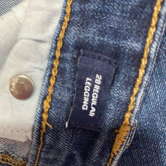 GAP distressed legging skinny jeans 28 waist - Picture 5 of 6